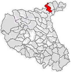 Location in Vrancea County