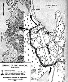 Map showing an expanded perimeter that now includes the airstrip.