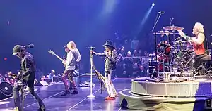 Aerosmith performing in 2019