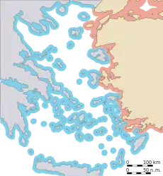 6 nautical miles: Current territorial sea limits as recognized by Greece and Turkey in the Aegean.