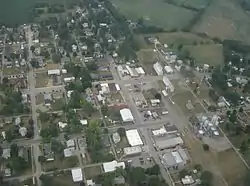 Aerial picture of "downtown" Belle Center