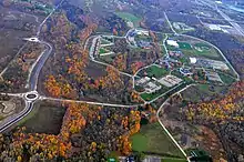 Aerial view of Marcy campus