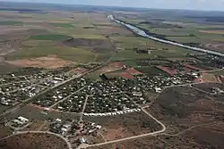 Aerial view of the town of Orania