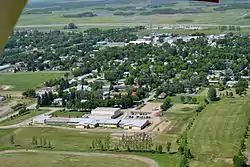 Aerial view of Broadview in 2014