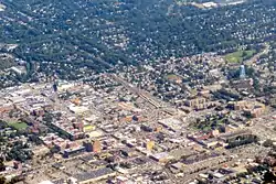 Hempstead in 2019, as seen from the air.