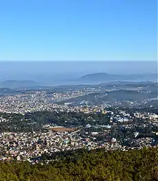 Aerial view of Shillong