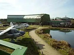 A view of the grounds and the Aeronauticum building