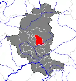 Location within Bruck-Mürzzuschlag district