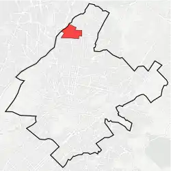 Location within Athens