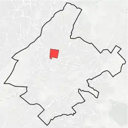 Location within Athens