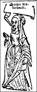 Agnes Waterhouse was executed in Chelmsford, England in 1566