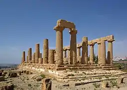 The Temple of Juno, Valle dei Templi, Agrigento, Sicily