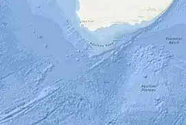 NOAA map of the Agulhas Plateau