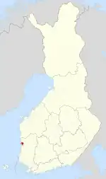 Location of Ahlainen in Finland