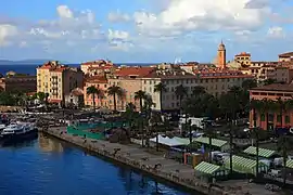 The centre of Ajaccio