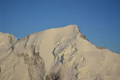 Glacier on NW face of Aiguille de Bionnassay