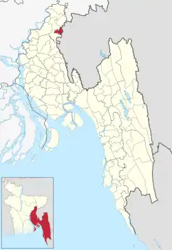 Location of Akhaura