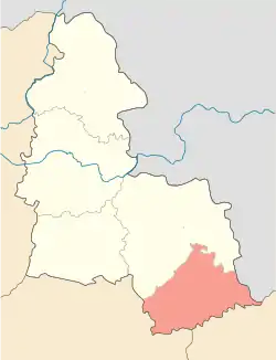 Raion location in Sumy Oblast