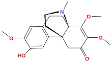 Chemical structure of aknadinine.