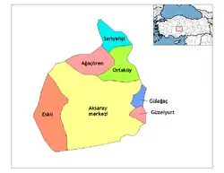 Districts of Aksaray