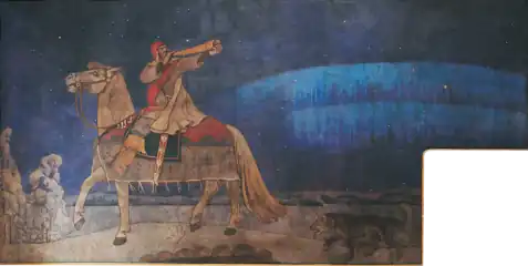Kullervo Sets Off for War, 1901, large mural at Old Student House