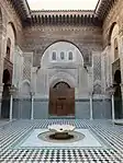 Western side of the courtyard, looking towards the entrance