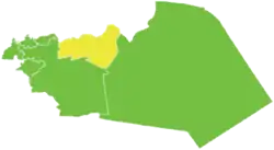 Map of al-Mukharram District within Homs Governorate