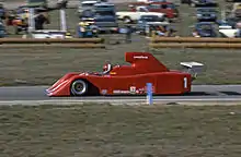 Holbert driving a VDS in the 1982 Can-Am.