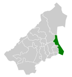 The location of Al-Shamasiyah Governorate and other governorates in the Al-Qassim region