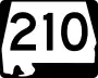 State Route 210 marker