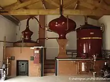 Large "charentais" type alembic for distilling spirits