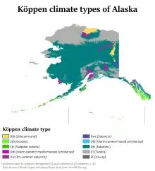 Image 16Köppen climate types of Alaska (from Geography of Alaska)