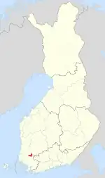 Location of Alastaro in Finland