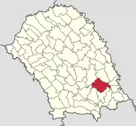 Location in Botoșani County