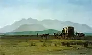 "Surveyor's Wagon in the Rockies" (Albert Bierstadt 1859)