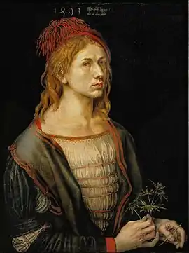 Portrait of the Artist Holding a Thistle. Musée du Louvre, Paris.