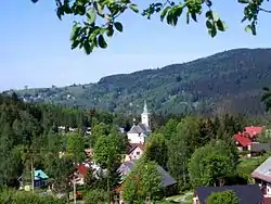 View of Albrechtice v Jizerských horách