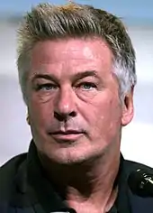 Alec Baldwin speaking at the 2016 San Diego Comic Con International in San Diego, California.