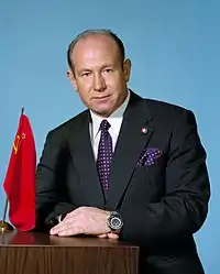 Alexey Leonov, in his mission photo for the Apollo–Soyuz Test Project