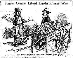 The Toronto Press Lampooning A.G. MacKay for moving west