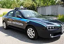 Polizia Penitenziaria Alfa Romeo 159 police car.