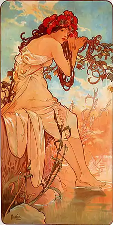 Decorative panel from The Seasons - Summer  (1896)