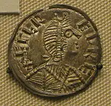 Image 9A silver coin of Alfred, with the legend ÆLFRED REX (from History of London)