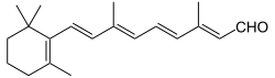 Skeletal formula of retinal