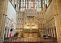 High altar, reredos, sedilia, and part of the east window