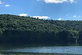 View of Allamuchy Mountain and Allamuchy Pond from Rutherfurd Hall