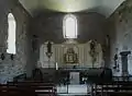 The interior of the chapel of Saint-Nicolas of Tolentine