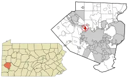 Location in Allegheny County and the U.S. state of Pennsylvania.