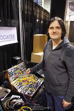 Alessandro Cortini at NAMM 2009.