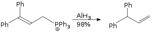 Phosphine reduction using aluminium hydride